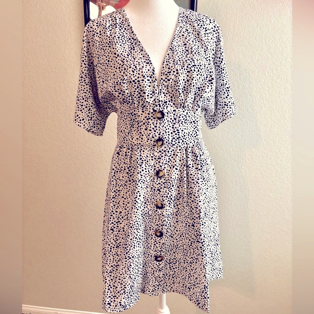 Vintage Style Black and White Dress